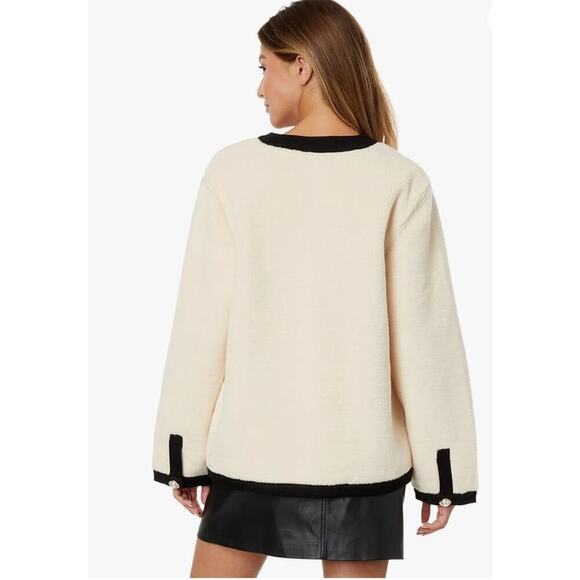 Anthropologie English Factory Woman Shearing Jacket with Buttons, Size M… - Picture 3 of 12